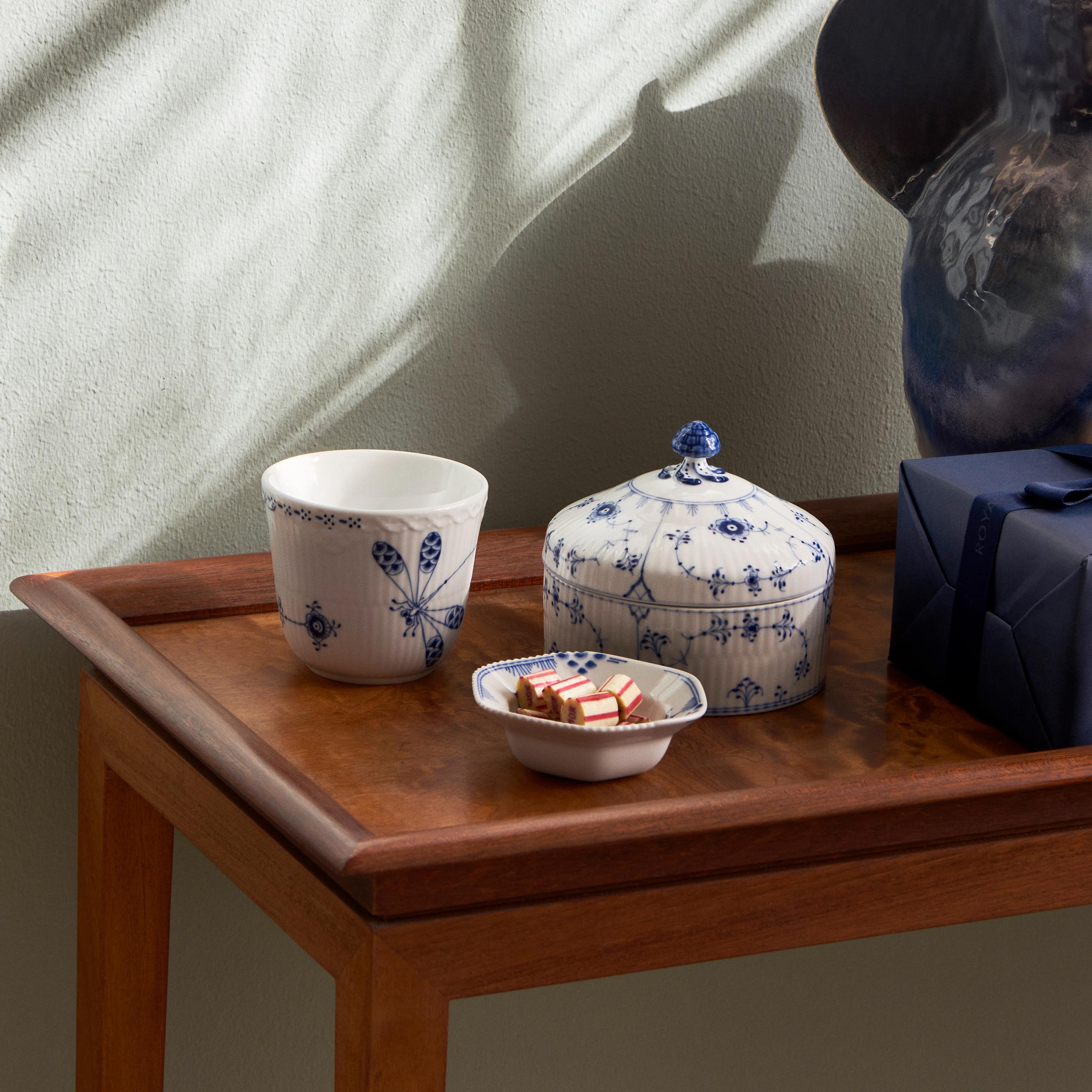 Blå Elements skål, 10 cl